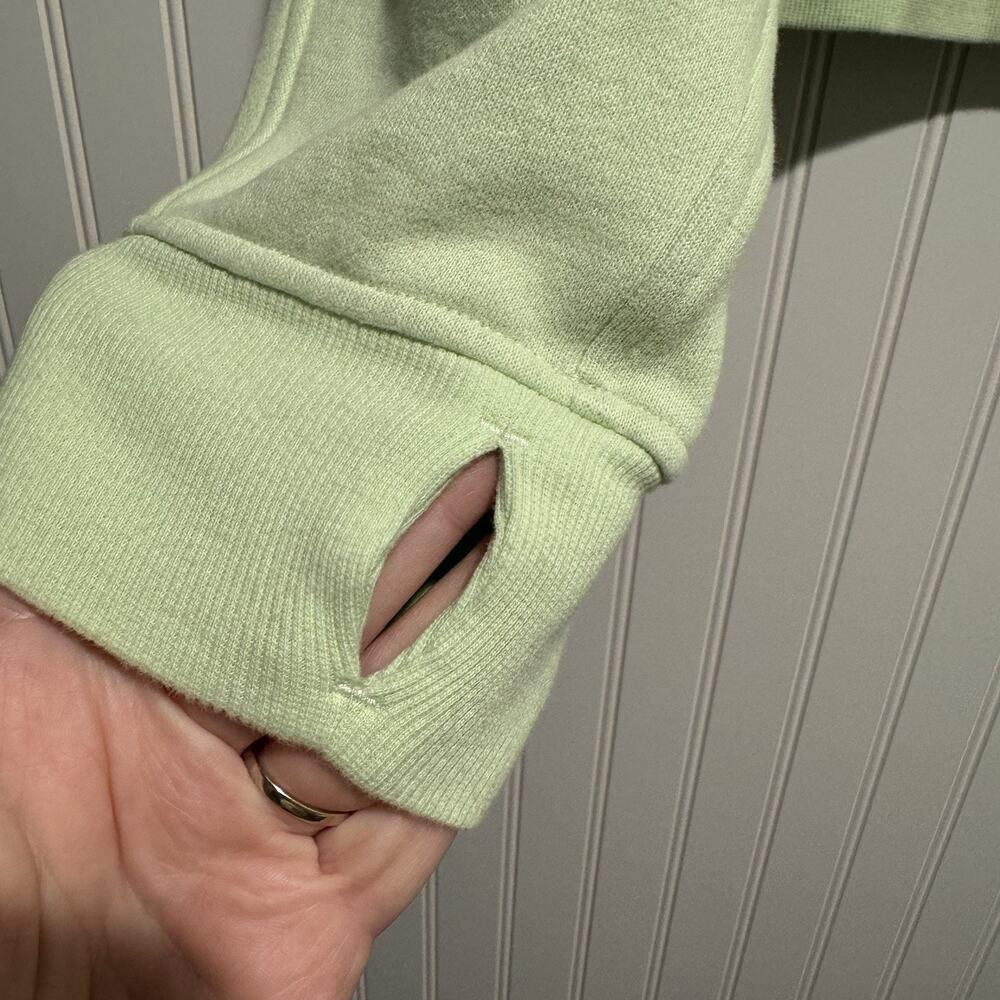 Lululemon Scuba Oversized Funnel Neck Half Zip Hoodie Kohlrabi Green Size M/L - Picture 3 of 7